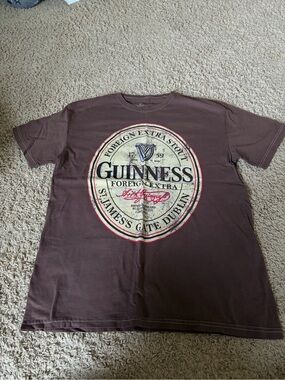 Guinness Brown Short Sleeve Logo Tee